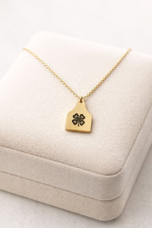 Cow Tag Necklace | Personalized