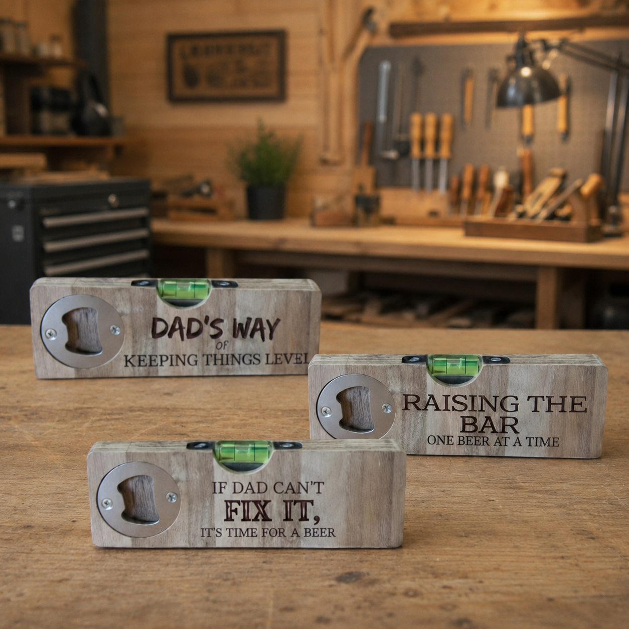 Wooden Level Bottle Opener