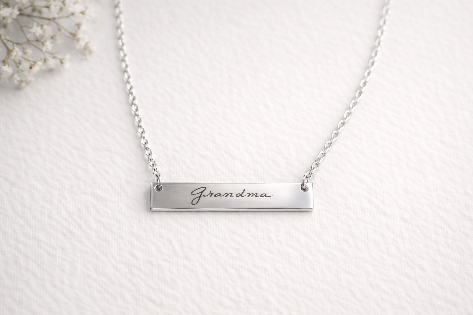 Horizontal Bar Necklace | Personalized