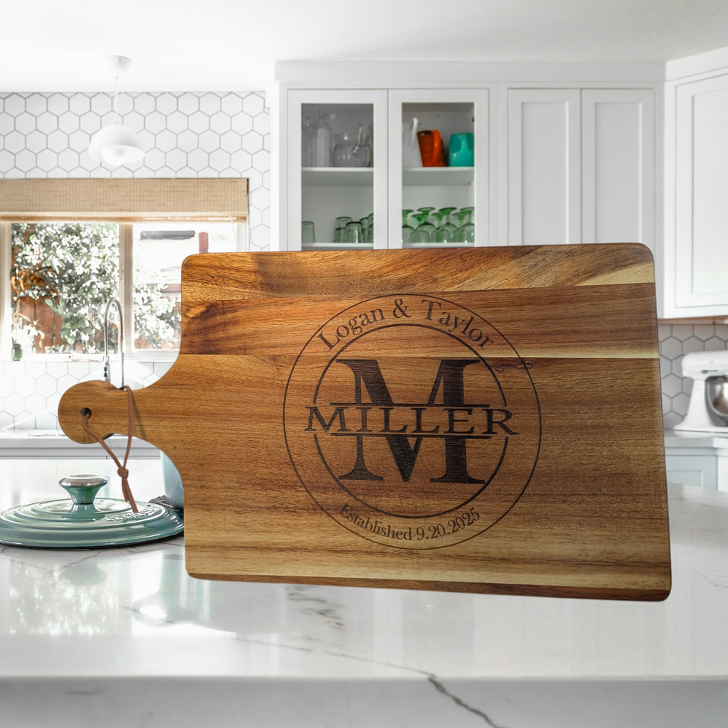 Personalized Acacia Cutting Board