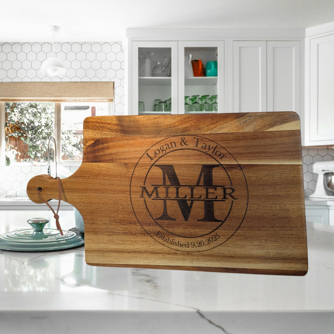 Personalized Acacia Cutting Board