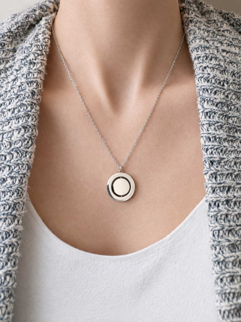 Rotating Pendant Necklace | Personalized | Cedar Roots Laser Co.
