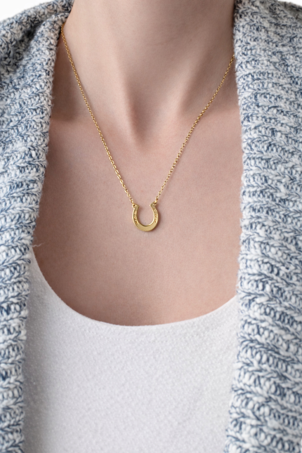 Horseshoe Necklace | Personalized | Cedar Roots Laser Co.