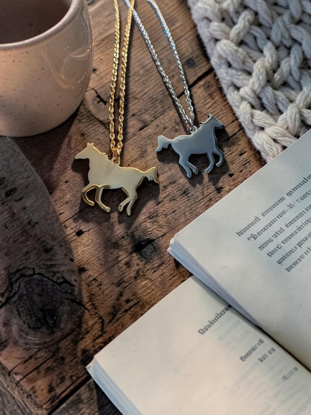 Horse Pendant Necklace | Personalized | Cedar Roots Laser Co.